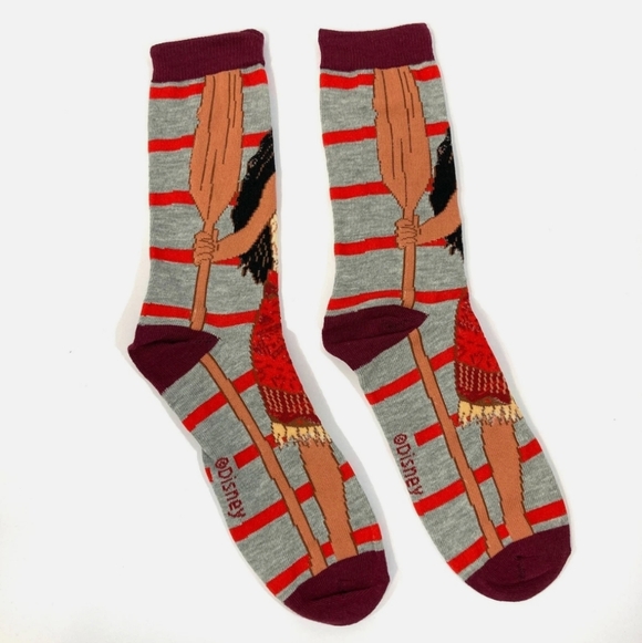 Disney MOANA Socks Shoe Size 9-13 1Pair - Picture 2 of 4